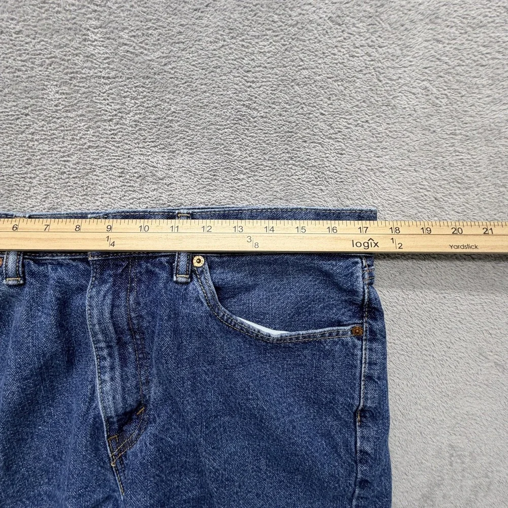 Levi's 505 Shorts Mens 36 Blue Bermuda Denim Cotton 5-Pocket Medium Wash